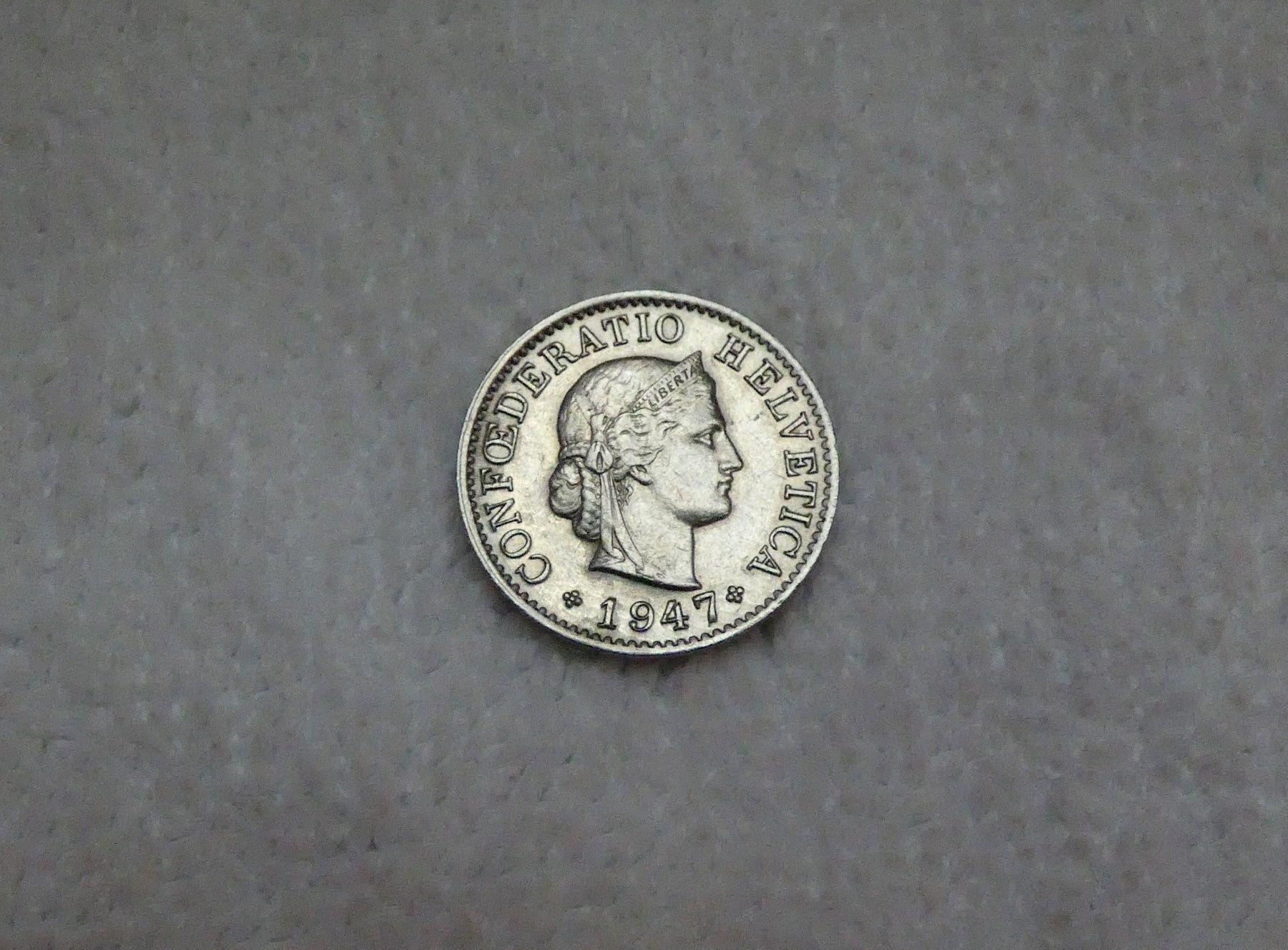 Tutti le monete: 5 centimes/rappen 1947 – Usato da Nyon venduto da Ilmi09