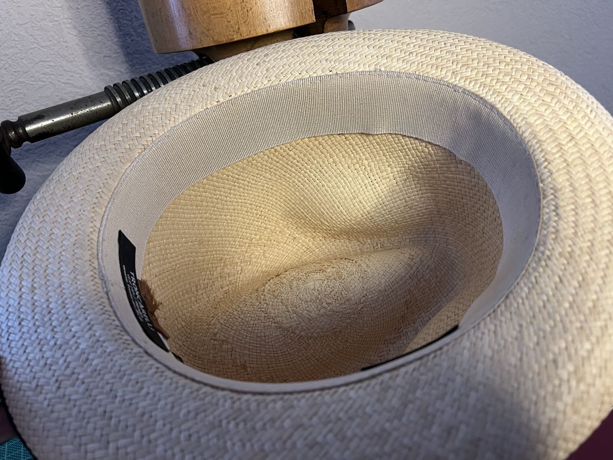 Chapeaux, bonnets & casquettes: Strohhut Homburger Troncacrelli Barbisio Gr. 57  – D'occasion à Reiden par HerrJacques 3
