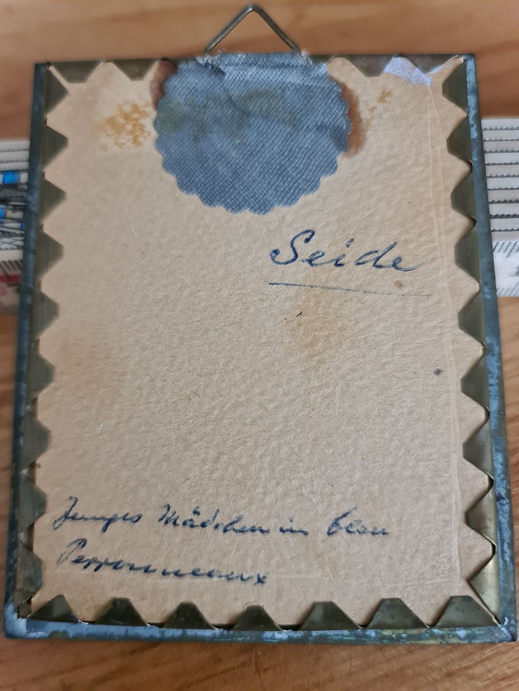 Dipinti: Kleines Seidenmalbild Portrait – Usato da henau venduto da Rockj 2
