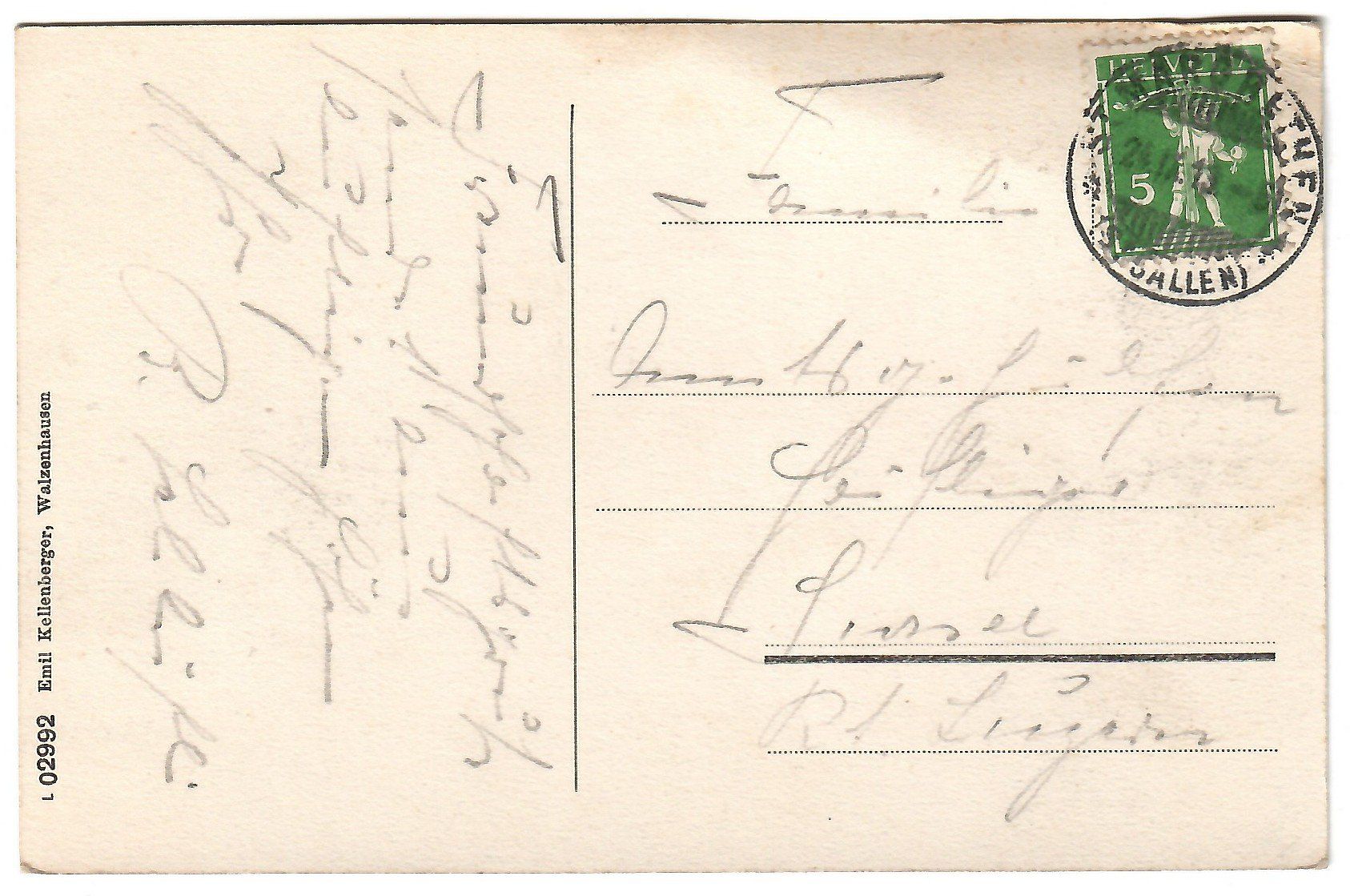Cartoline postali: Ansichtskarte   Hotel Kurhaus Walzenhausen – Usato da Kerns venduto da etma3 1