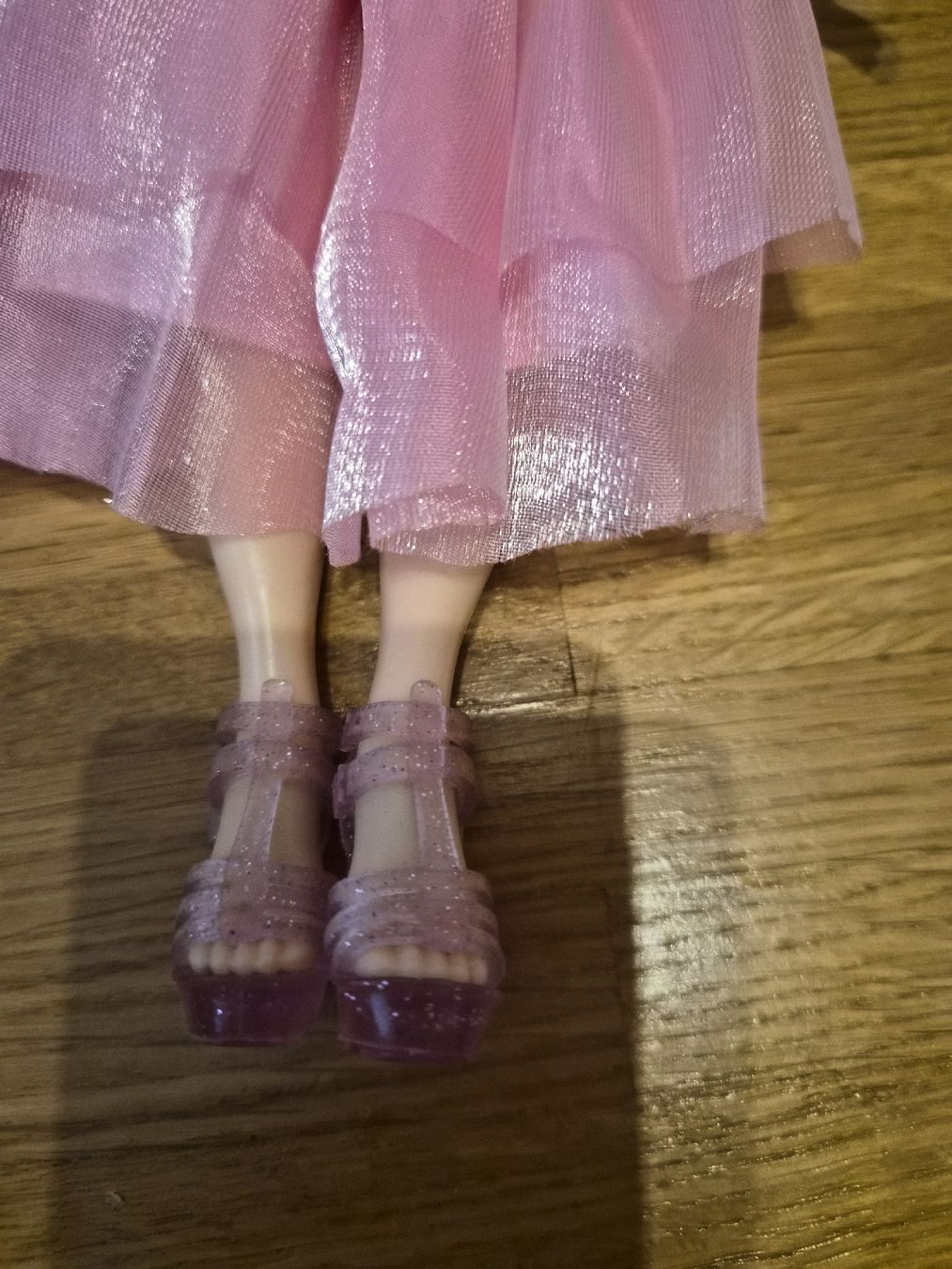 Bambole: Bambola con capelli viola, vestito rosa e scarpe – Usato da Reinach BL venduto da Glitterlol 2