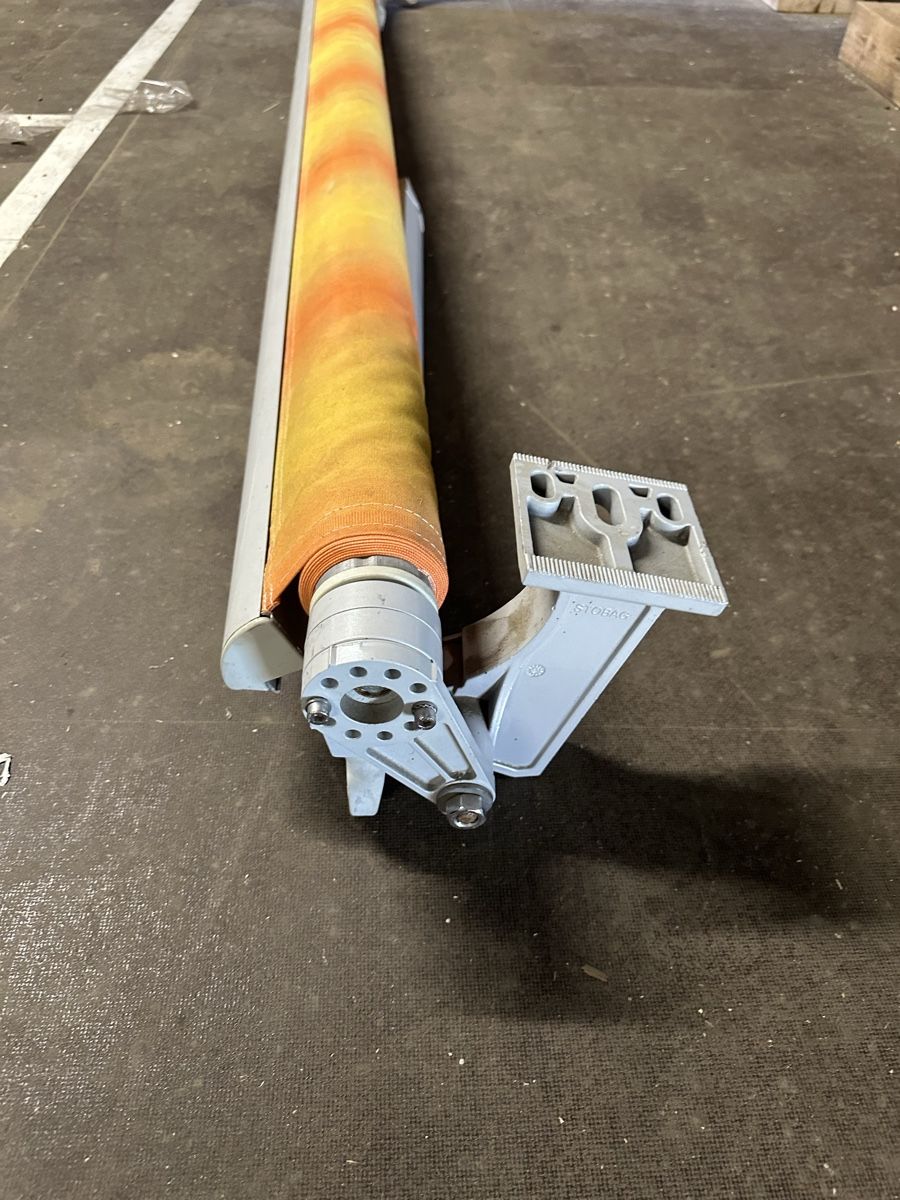 Stobag Tende da sole: Stobag Sonnenstore, Orange Gelb, Top Zustand 215cm – Usato da Hunzenschwil venduto da Rikson 2