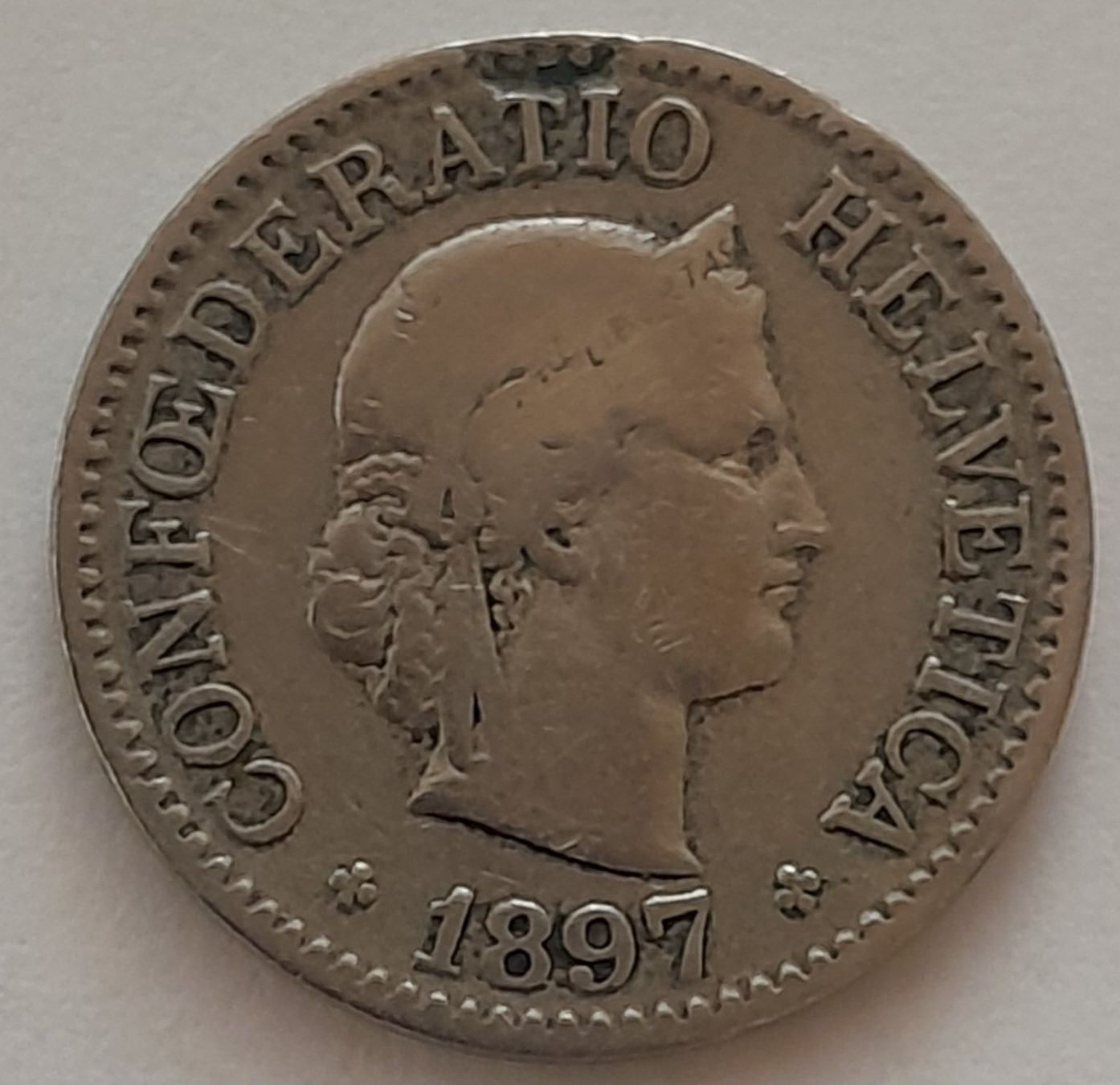 Toutes les monnaies: 10 Rappen 1897 – D'occasion à Lamone par Isa6814