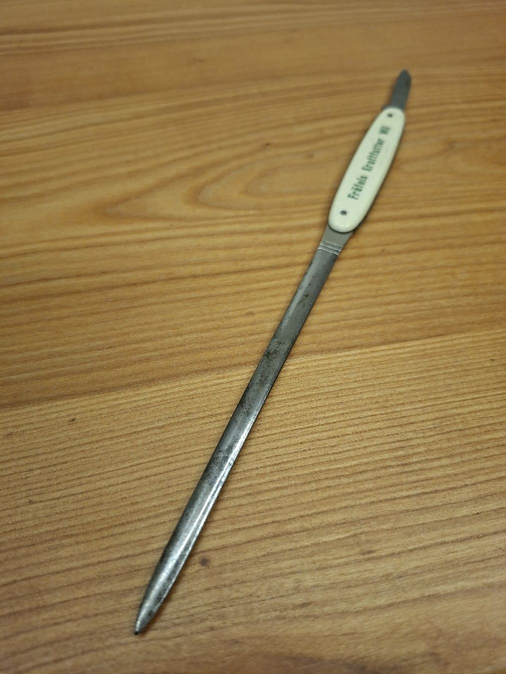 Altro materiale per ufficio: Alter Brieföffner mit Sackmesser – Usato da Ganterschwil venduto da HeidiuPeter 4