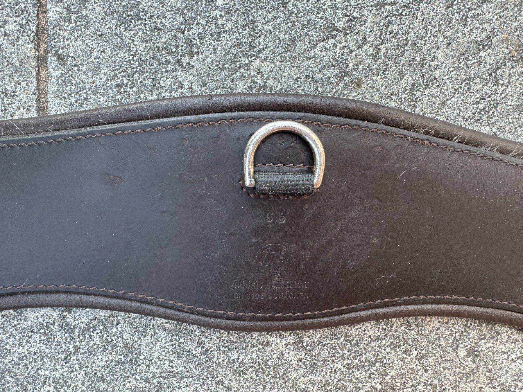 Sattel & Sattelzubehör: Röösli Leder-Sattelgurt geschweift, 65cm – Gebraucht aus Ettiswil von Ursi33 1