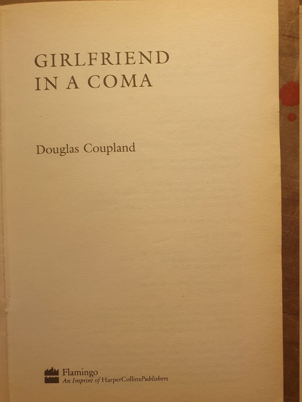 Libri: Girlfriend In A Coma - Douglas Coupland – Usato da Zürich venduto da loosebone 3