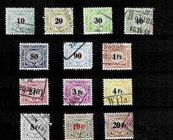 1918-1920-1940 SBB CFF FFS Suisse - Anciens timbre Ø