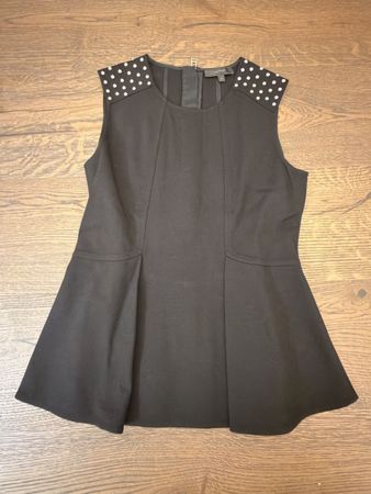 Belstaff Top schwarz mit Nieten, Gr. S