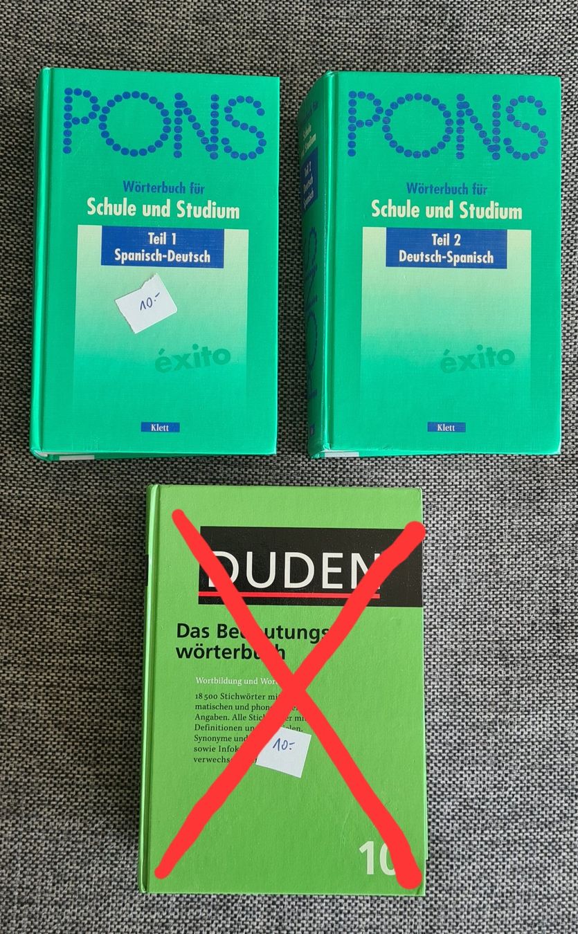 Libri: Pons Wörterbücher - Deutsch-Spanisch – Usato da Zumikon venduto da Rosa26