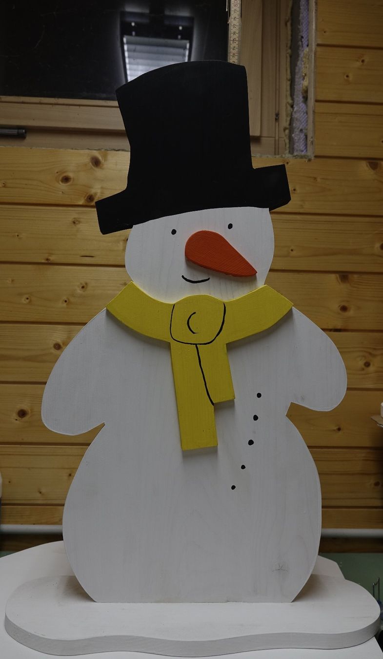 Tutte le decorazioni: Schneemann aus Holz – Nuovo e nell'imballaggio originale da Rüegsauschachen venduto da ivatug 2