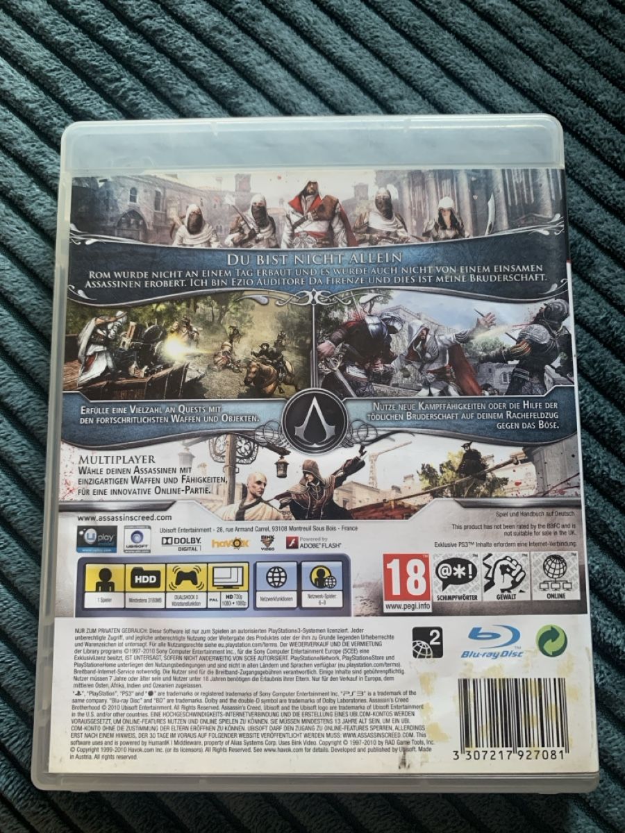 Sony Jeux: PS3 Assassin's Creed Brotherhood – D'occasion à Giswil par rok_6dtz 1
