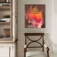 abstraktes Acryl Bild mit Echtheitszertifikat