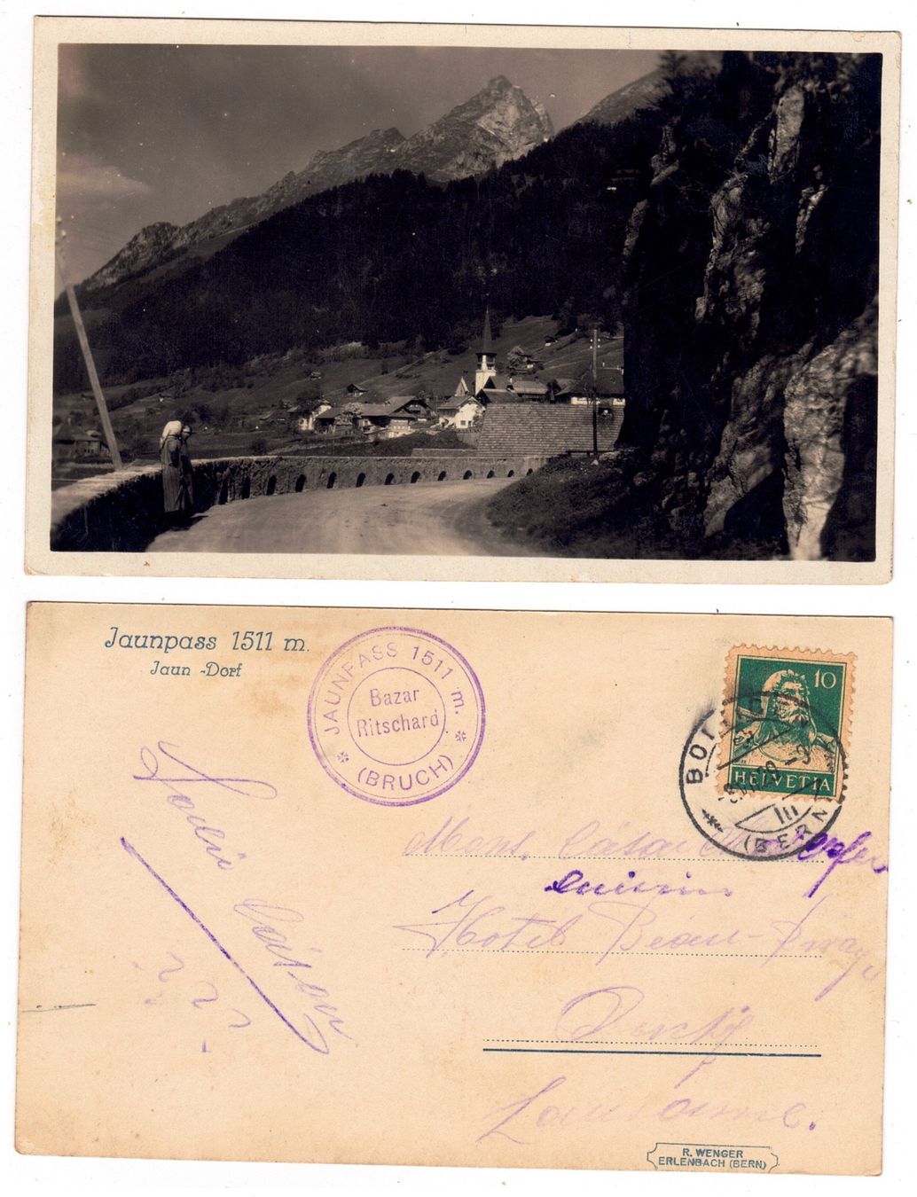 Cartoline postali: Jaunpass – Usato da La Tour-de-Peilz venduto da amjust