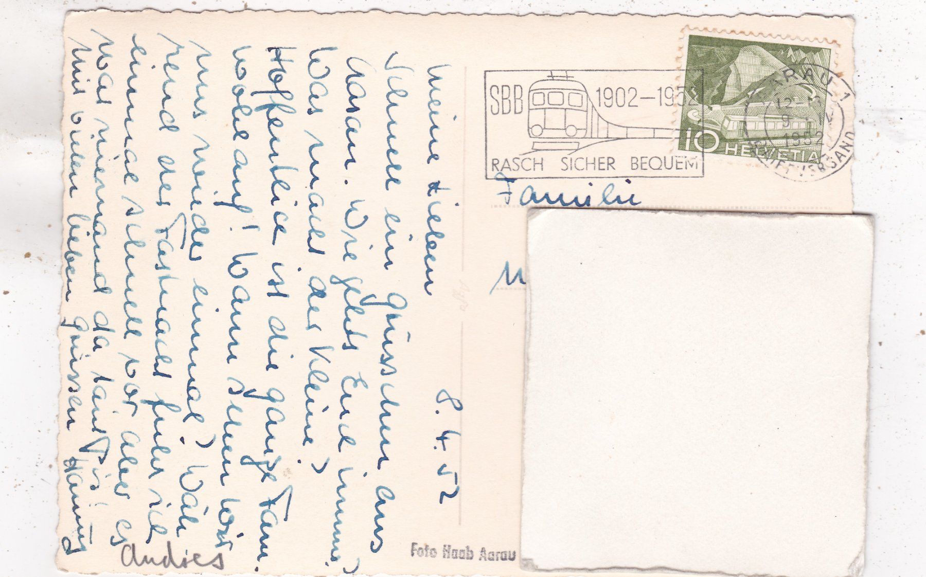 Cartoline postali: Aarau Kirche 1952 – Usato da Herisau venduto da Lisegrat2008 1
