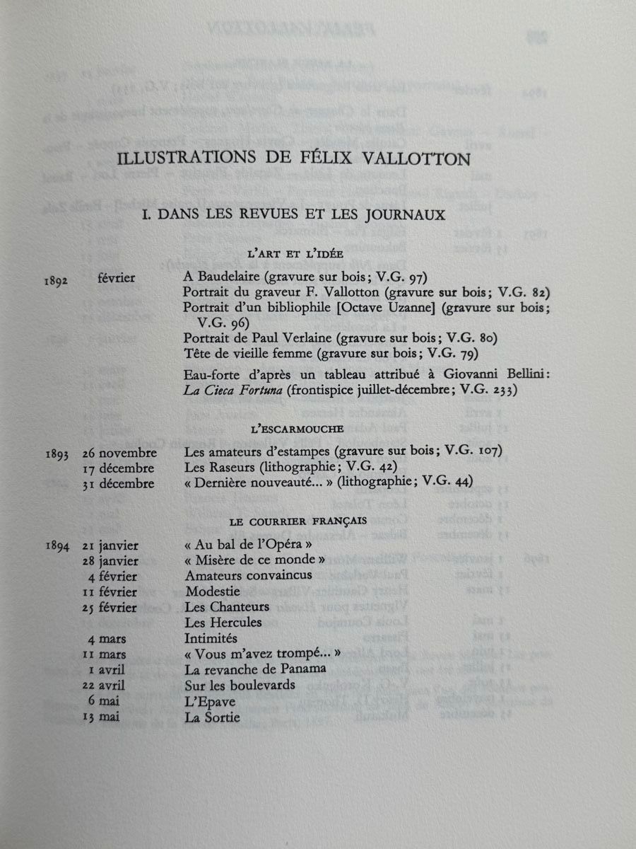 Libri: Félix Vallotton: Documents pour une biographie - 2 Bände – Usato da Adliswil venduto da buch_und_kunst 7