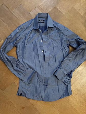 Herrenhemd blau Burton Gr M 39/40