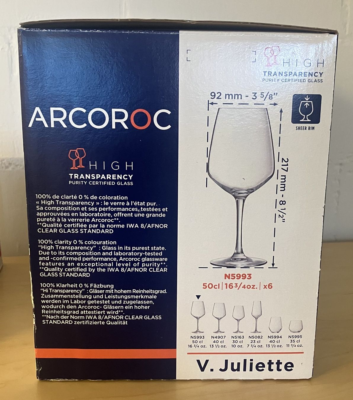Verres: WEINGLÄSER *ARCOROC* – Neuf avec emballage d'origine à Oberwil BL par SALOB 2