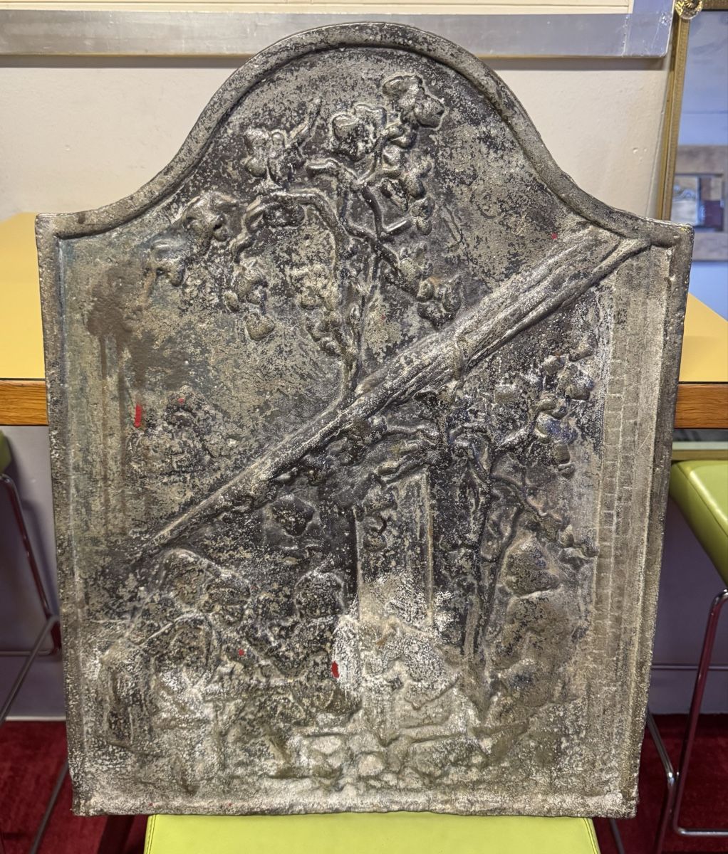 Camini: Antikes Kaminplate aus Guss  – Usato da Schlieren venduto da Freundlich02