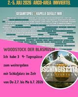 3 Festivaltickets fürs Woodstock der Blasmusik 2026