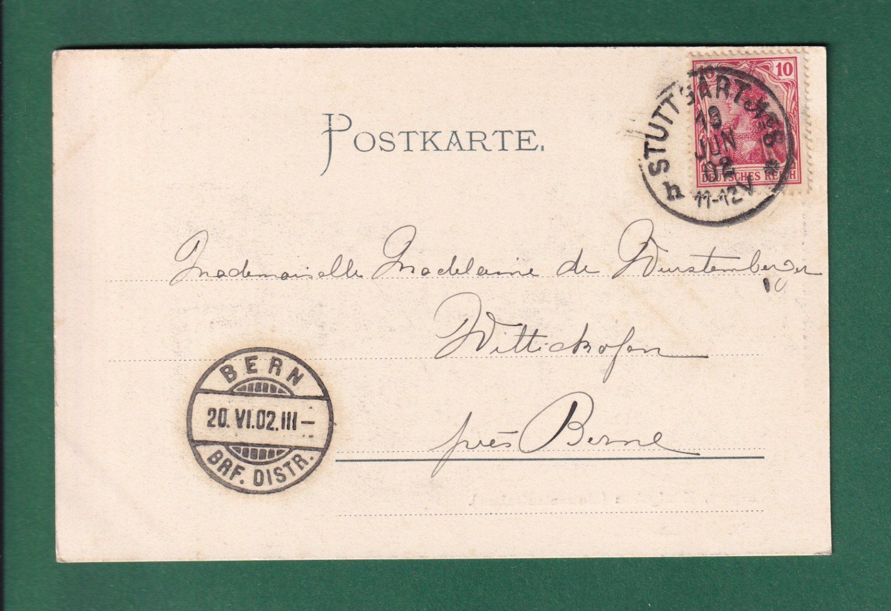 Cartes postales: STUTTGART - Königsbau - 1902 – D'occasion à Pully par nicecards-shop 1