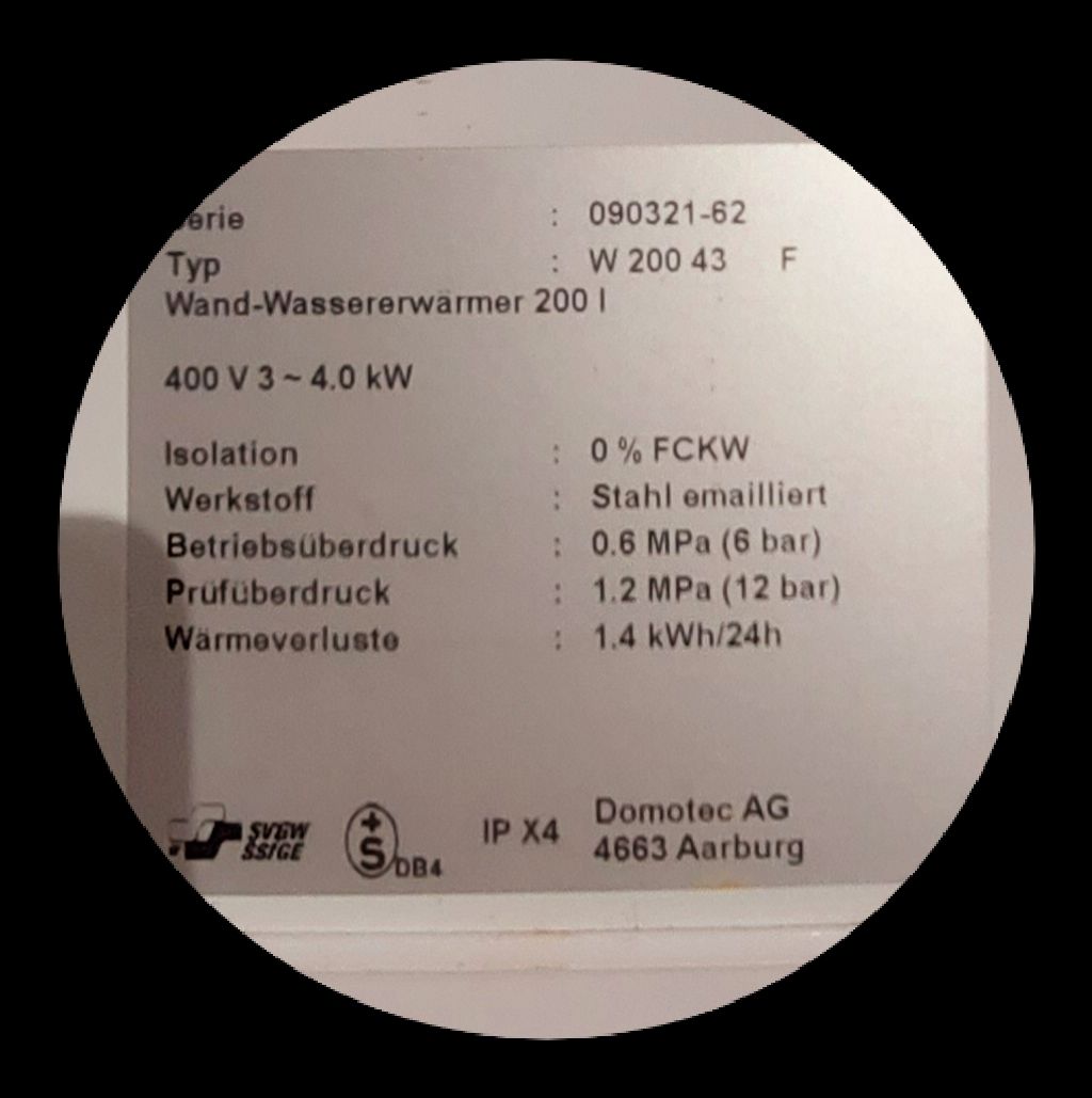Sanitär: Boiler domotec – Gebraucht aus Altendorf von Sonnensch5 7