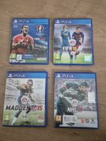 PS4 sammlung PES 2016, Fifa 16, Madden 15 und NHL 17