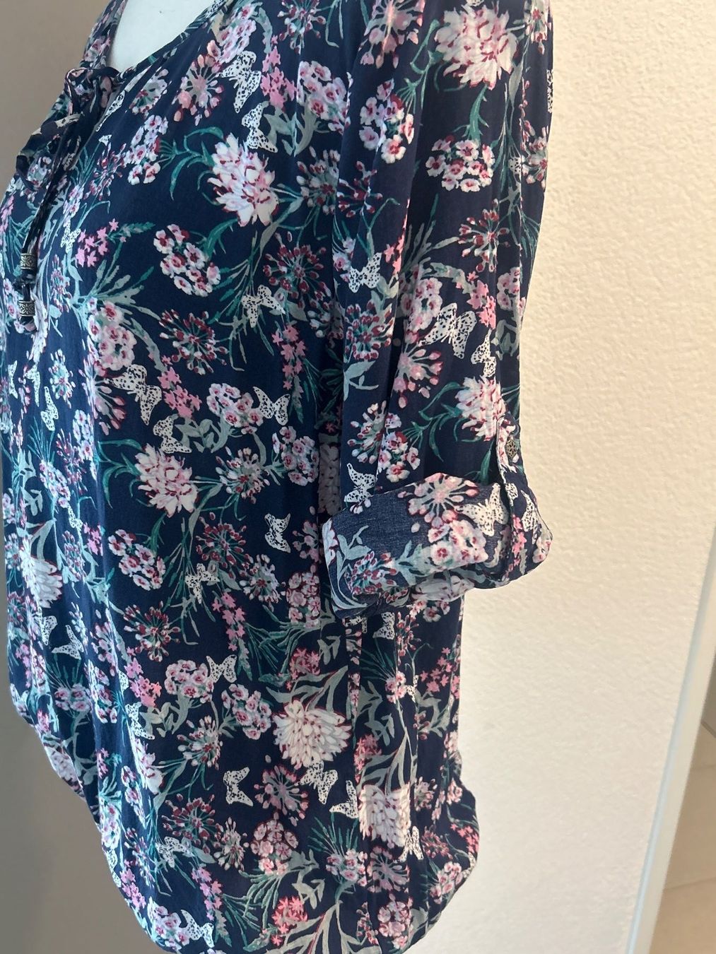 Camicette: Langarm Blusenshirt mit Muster – Usato da Brunnen venduto da Nala2929 4