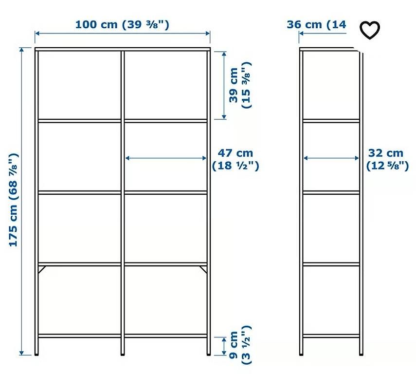Ikea Scaffali: Deux étagères VITTSJÖ ikea 2 différents modules – Nuovo (secondo la descrizione) da Pully venduto da chi_p2rq 1