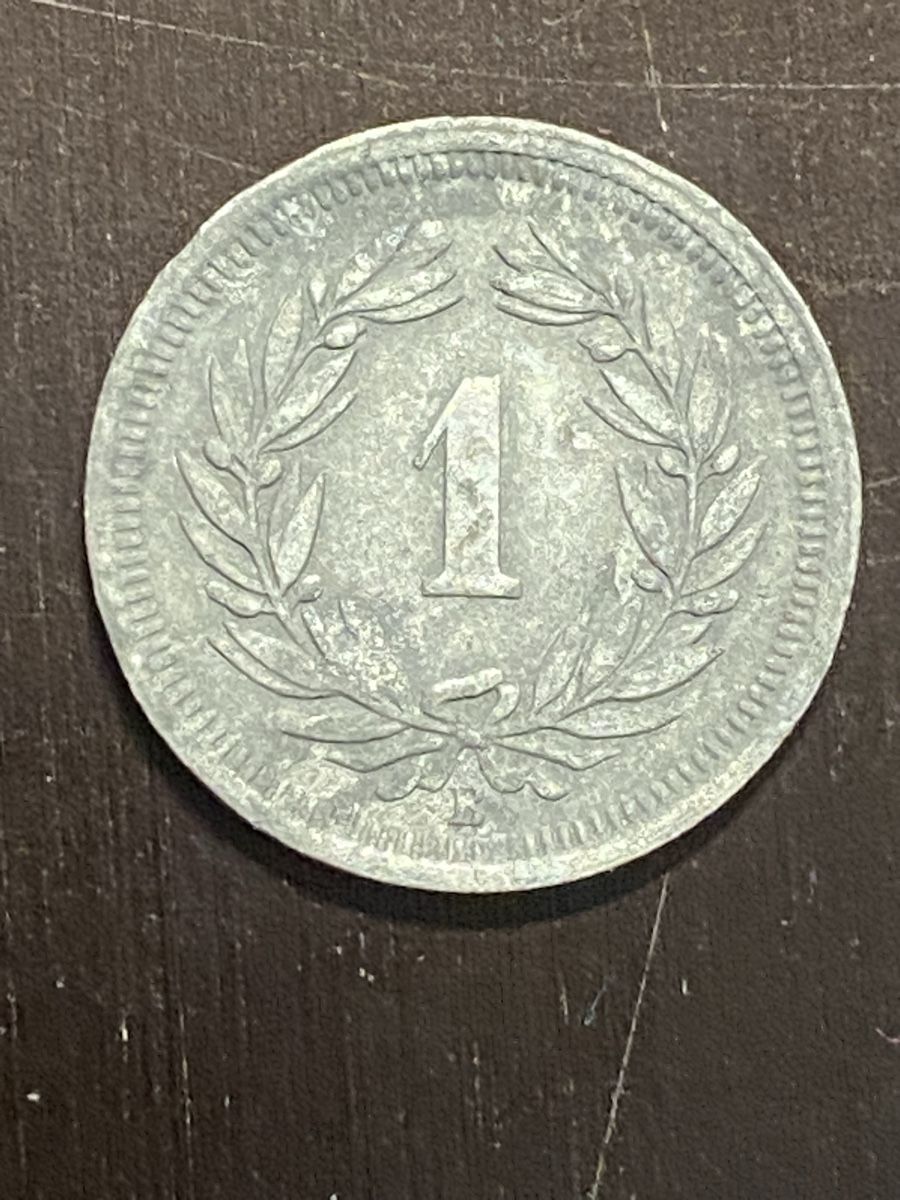 Tutti le monete: CH, 1 ct 1942 Zinc – Usato da Corsier-sur-Vevey venduto da Ginoarturo