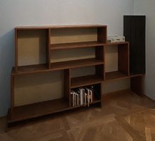 Modulares Massivholzregal