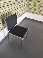 3x Bistro Stapelstuhl Dietiker Schwarz Quadro