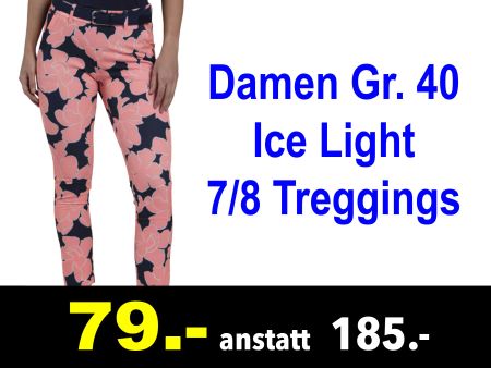 🔴  Damen Gr. 40 Ice Light 7/8 Treggings Sport /716z