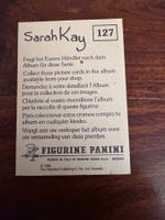 Panini von 1980 Sammelkarte Sarah Kay Nummer 127 gebraucht