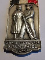 Medaille Sportschützen Beider Basel 1947