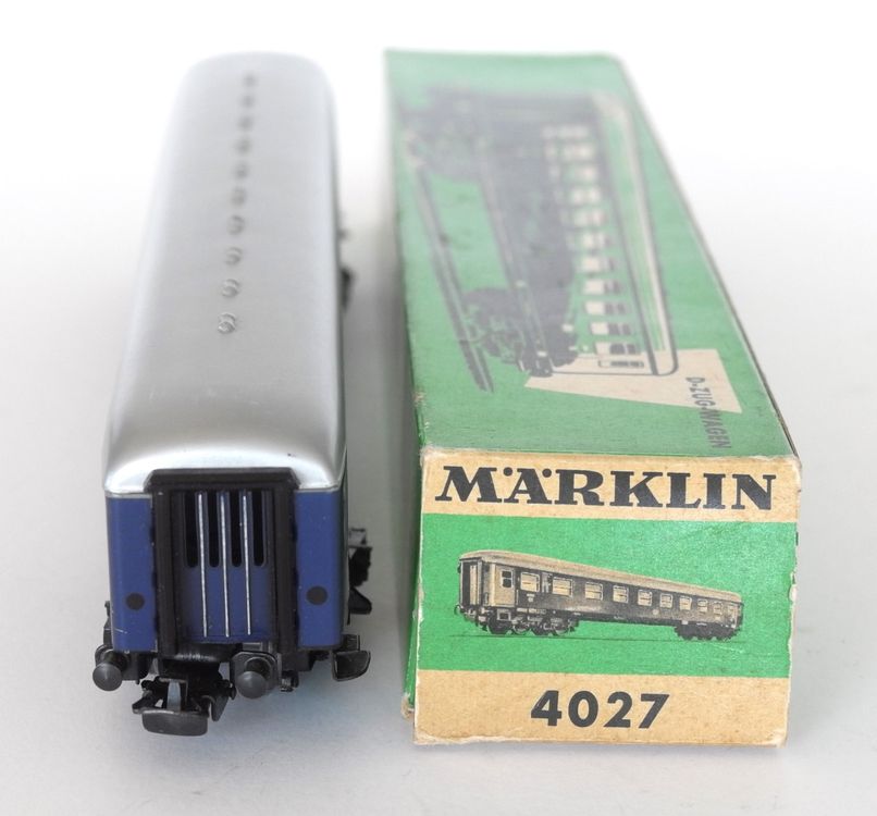 Märklin H0 D-Zugwagen 4027, sehr guter Zustand, 1959, OVP | Kaufen auf ...