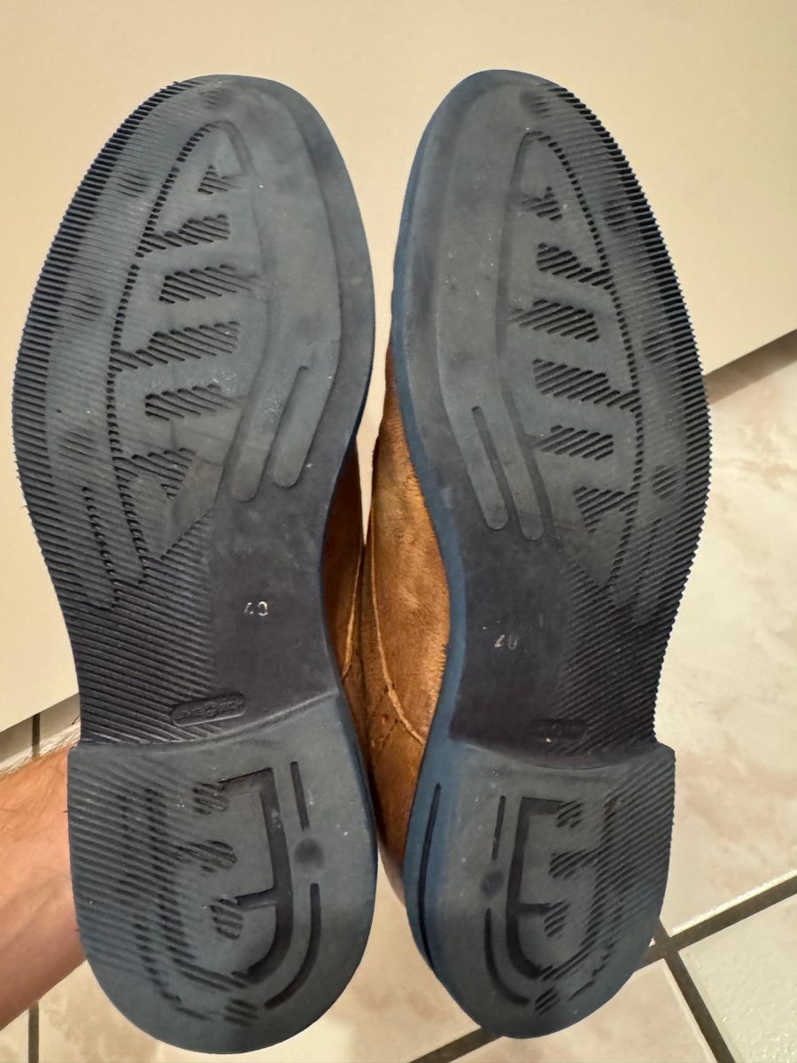Scarpe da uomo: Handgefertigte braune Ledersandalen, Grösse 50 – Usato da Sementina venduto da RiccardoCo 4