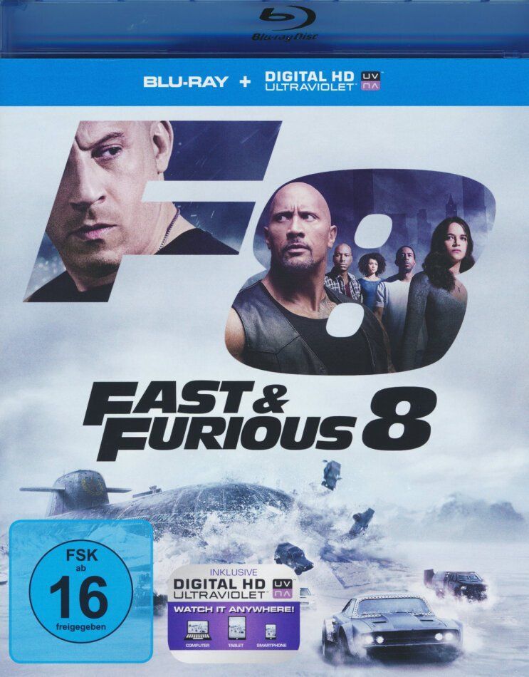 Tutti i DVDs: Fast & Furious 8 (Blu-Ray) – Nuovo (secondo la descrizione) da Bern venduto da Frebo
