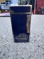 Vintage Sarome Japan Gasfeuerzeug – Sea Cloud II – Blau/Silb