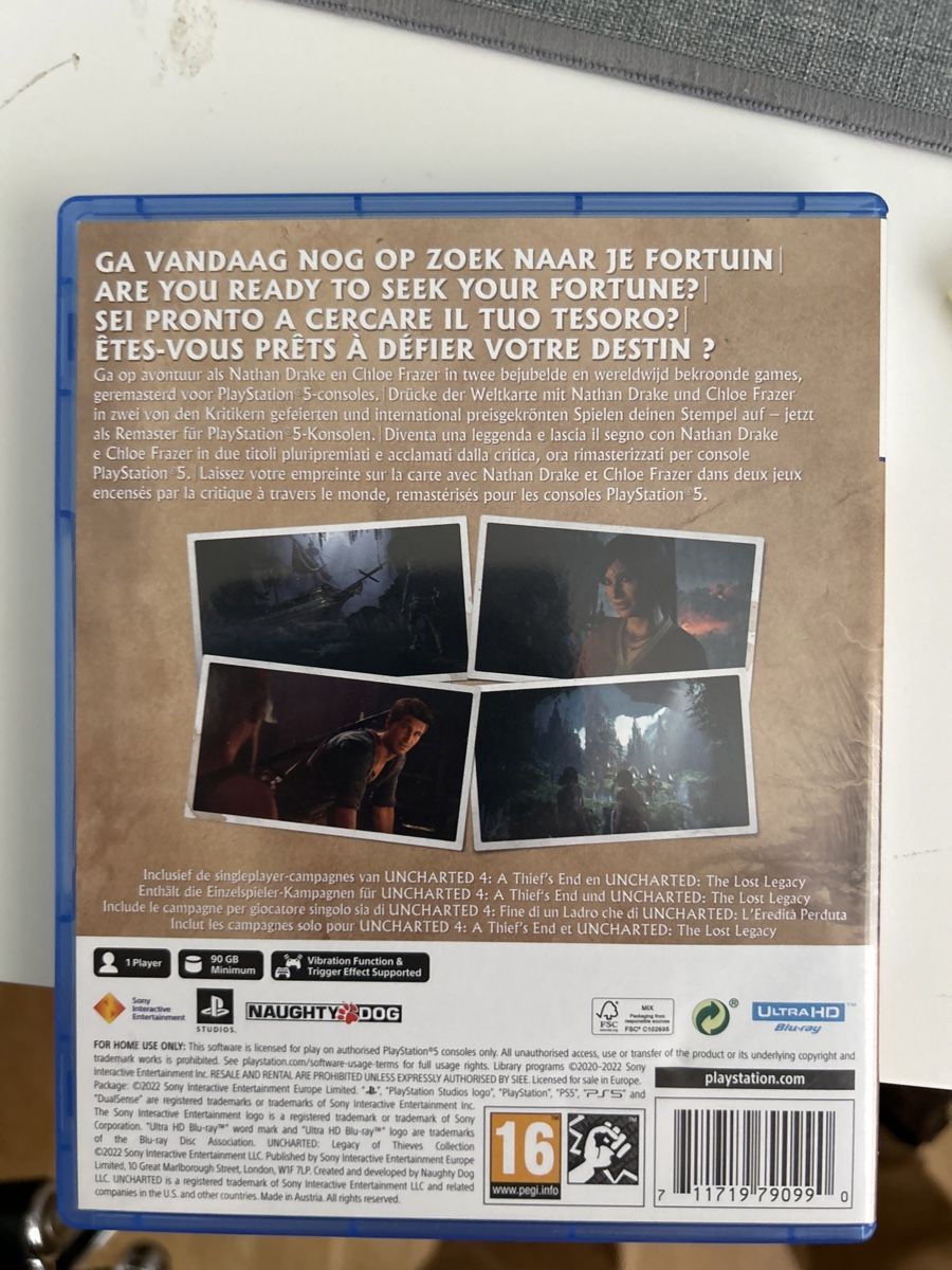 Sony Spiele: Remastered Uncharted  – Gebraucht aus Ettiswil von  1