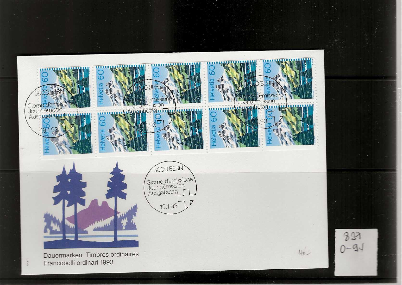 Buste & buste per spedizione: enveloppe FDC 837 carnet 0-94 – Usato da Sorvilier venduto da carose01
