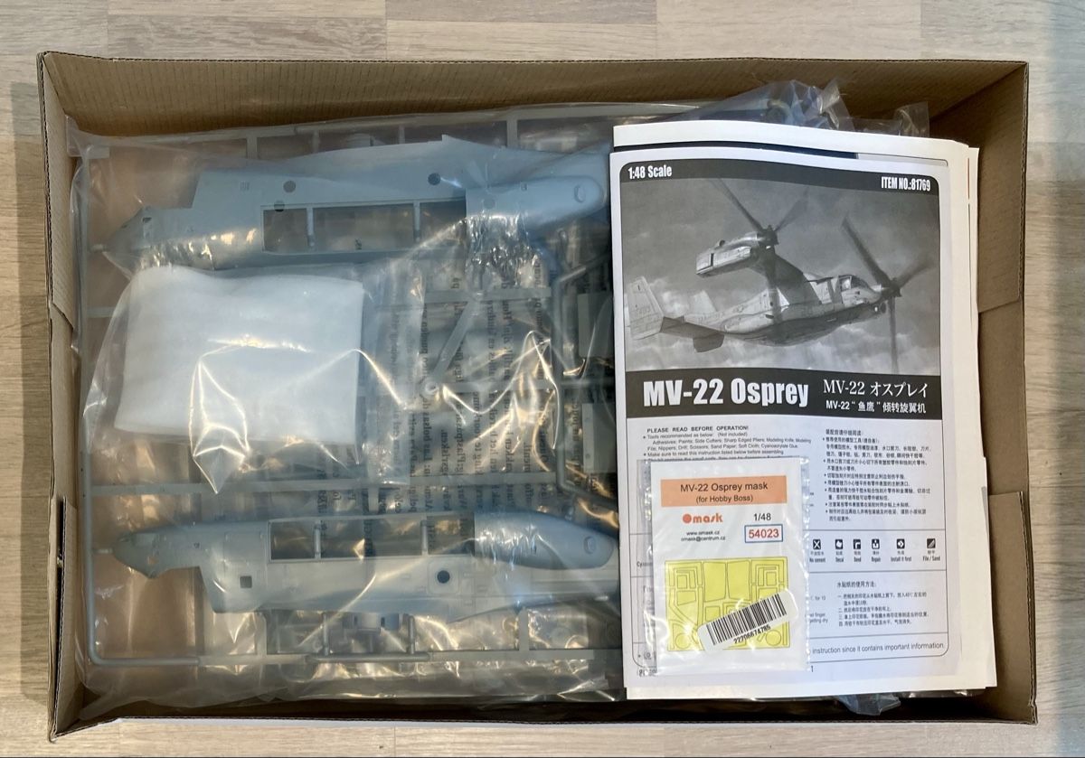 Kit di modellismo & Modellini statici: 1/48 Hobby Boss MV-22 Osprey – Nuovo (secondo la descrizione) da Muttenz venduto da TamiyaFanboy79 1