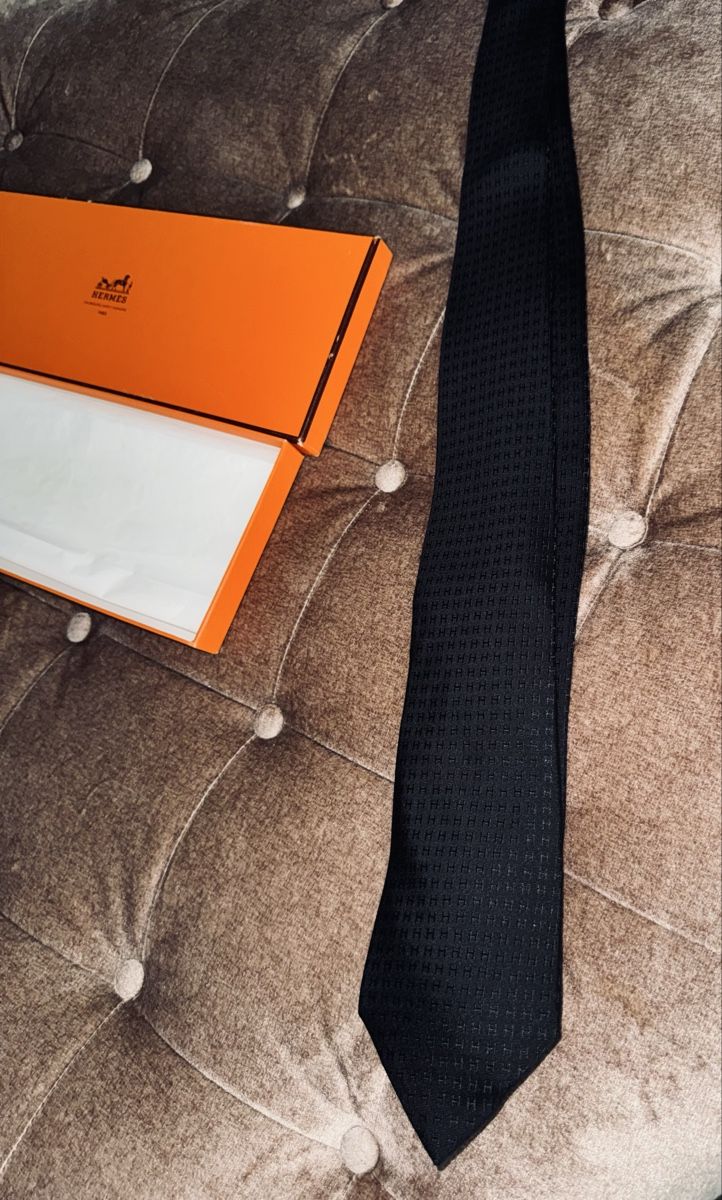 Hermès Cravatte: Hermès - Silk Tie - Monogram – Nuovo (secondo la descrizione) da Collonge-Bellerive venduto da alejan_0984 4