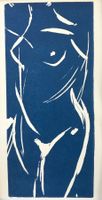 Hans Stöhr  "Weiblicher Torso"  Original Linolschnitt