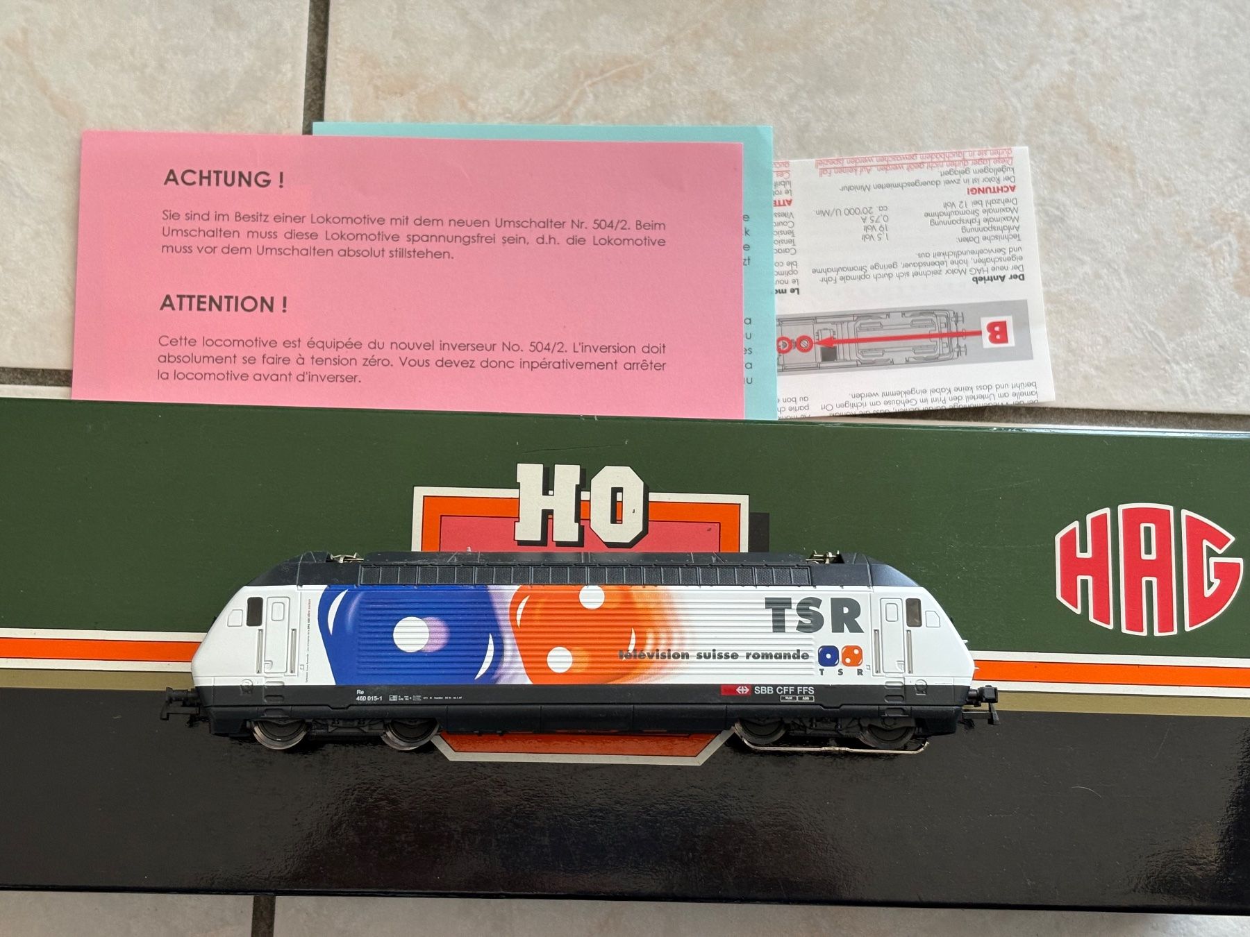 Hag Modellini di ferrovie: Hag 280 Elok 460 TSR SBB – Nuovo (secondo la descrizione) da Hauterive NE venduto da eriamch