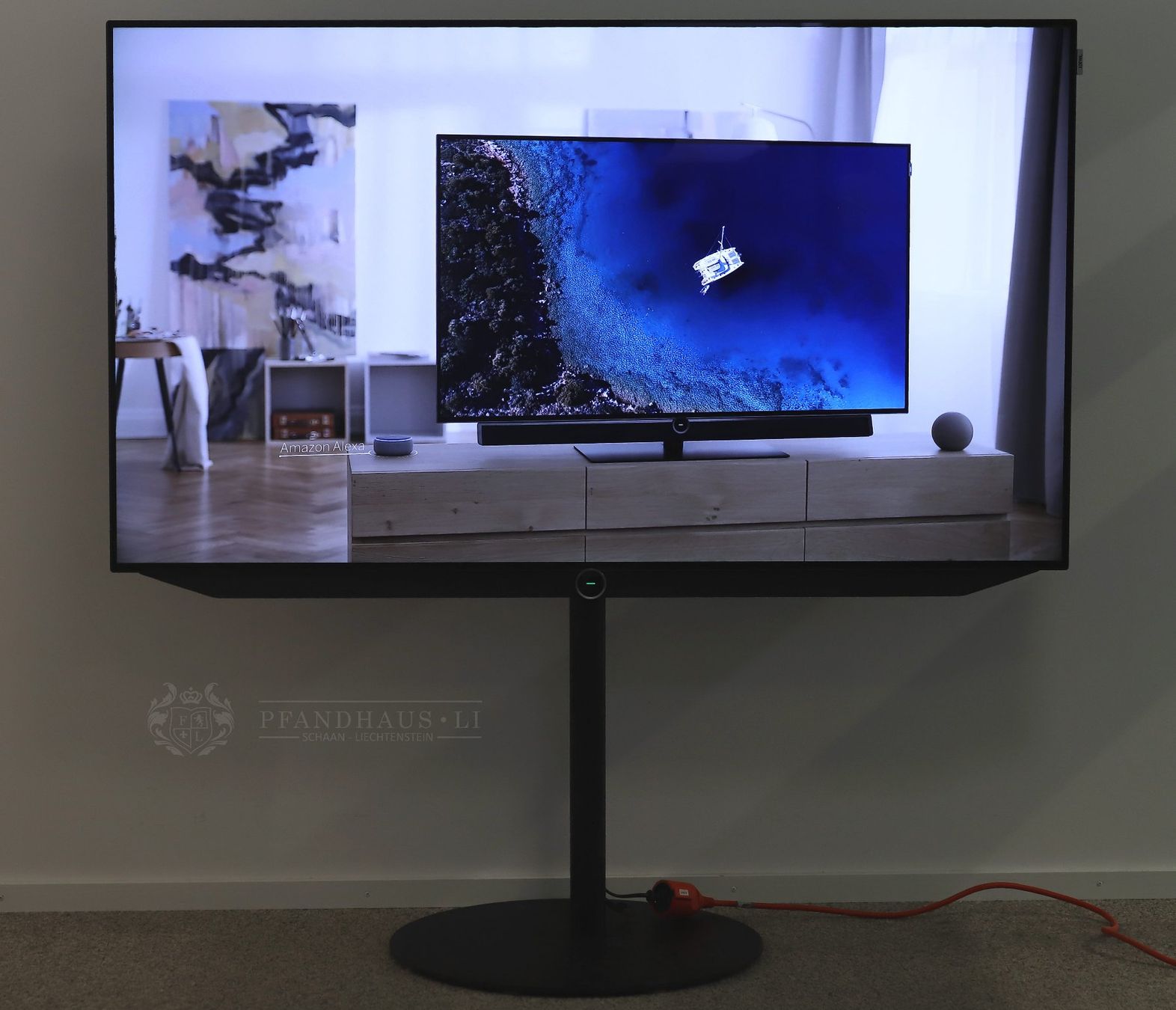 Loewe Televisori: LOEWE BILD V55 DR+ FERNSEHER MIT STANDFUSS – Usato da Schaan venduto da Pfandhaus-LI 2