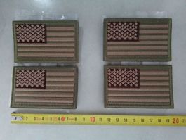 US-Army; Patch mit Klett (beide), neu, 2er Set