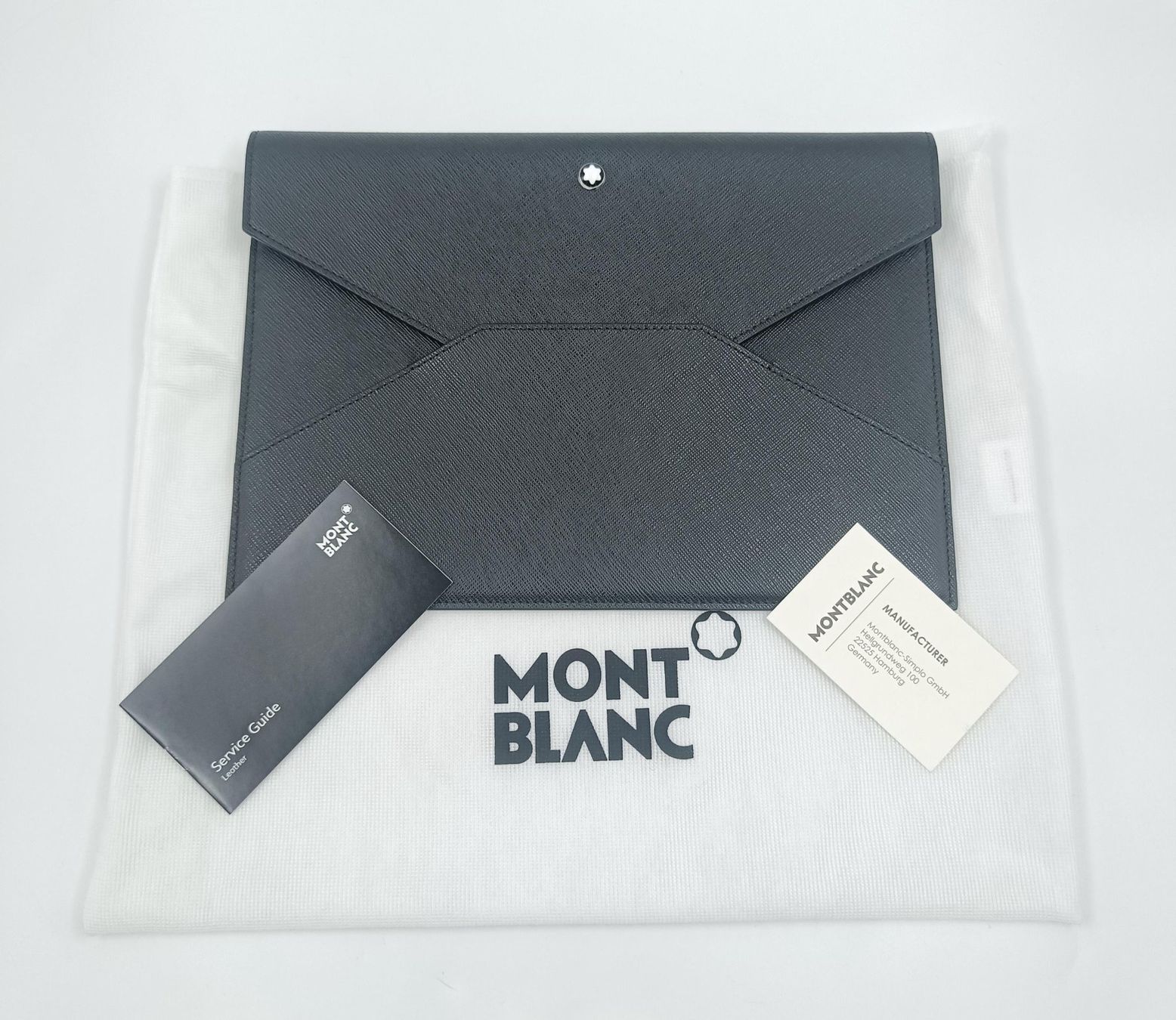Montblanc Borse: MONTBLANC ENVELOPE TASCHE "SARTORIAL" SCHWARZES LEDER – Nuovo (secondo la descrizione) da Luzern venduto da EdiGem