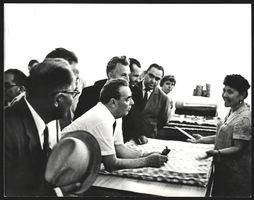 Fotografie Leonid Breschnew im Gespräch