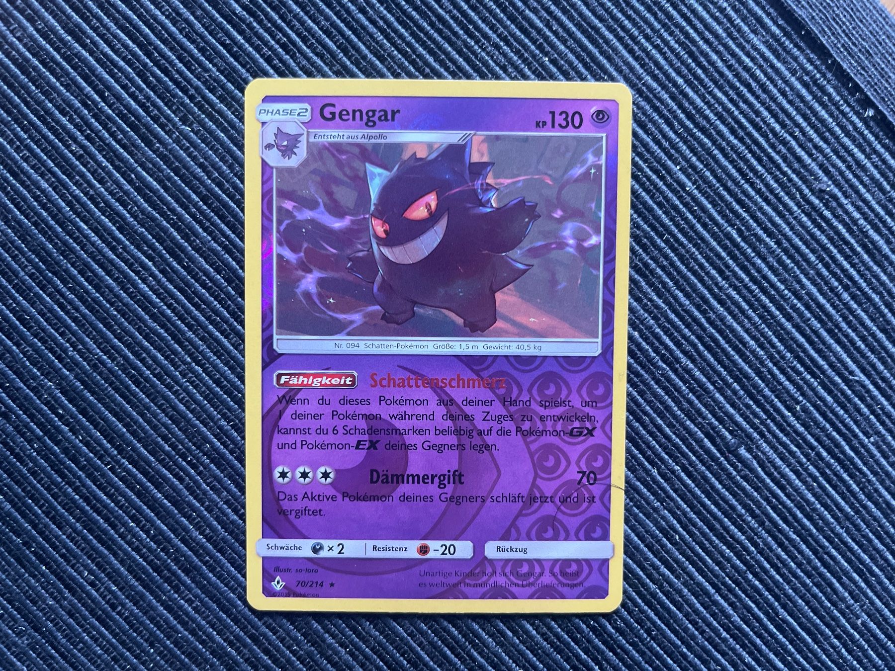 Pokémon Carte collezionabili: Pokemon Gengar Reverse Holo Unbroken Bonds near Mint – Nuovo (secondo la descrizione) da Wabern venduto da Collectfun