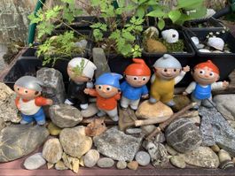 Mainzelmännchen, 6 Figuren Set komplett, Original ZDF Goebel